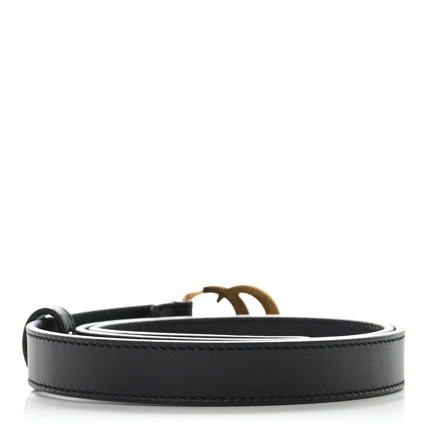 Gucci Calfskin Double G 20mm Belt 75 30 Black 2 of 5