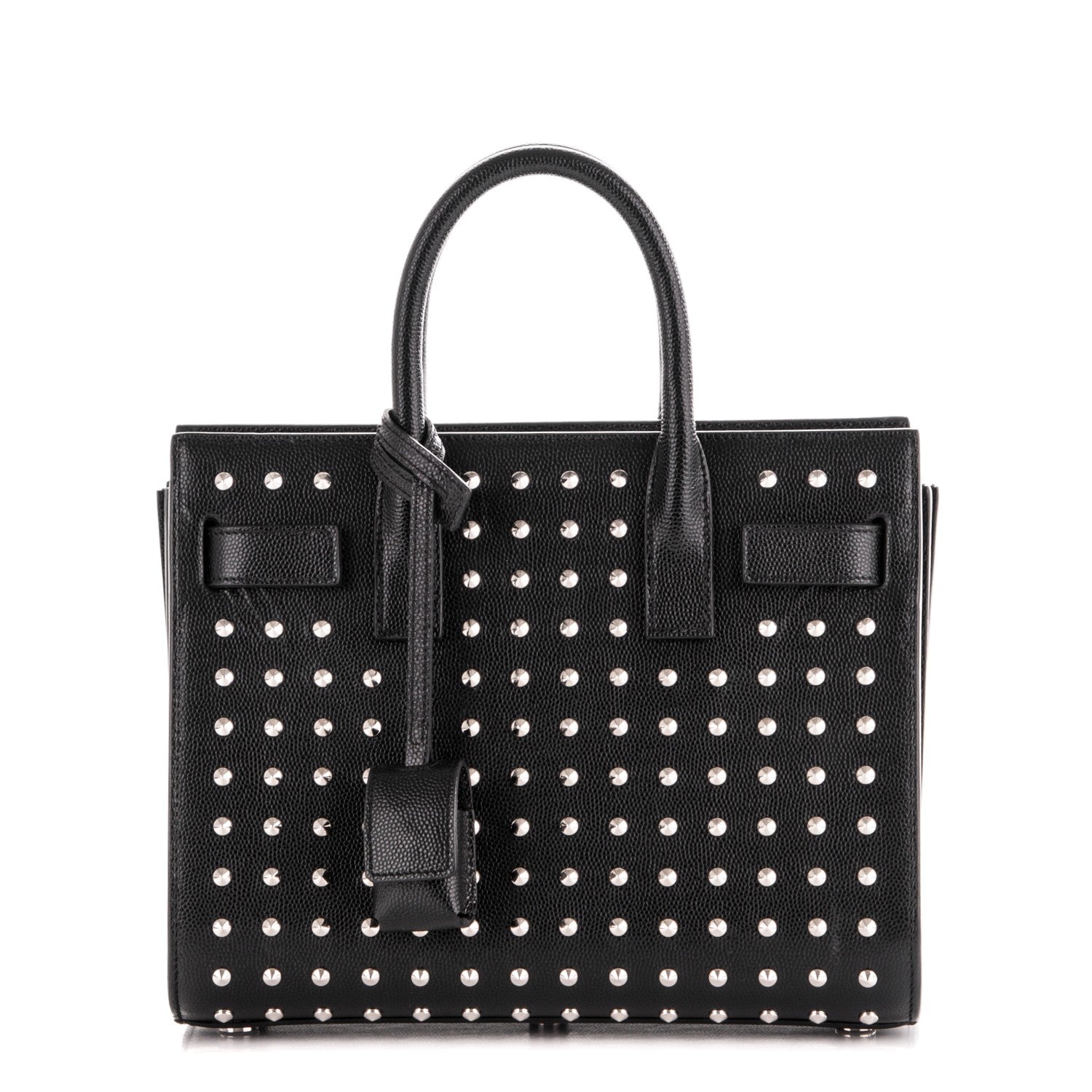 Saint Laurent Grain De Poudre Studded Nano Sac De Jour Black 1 of 6