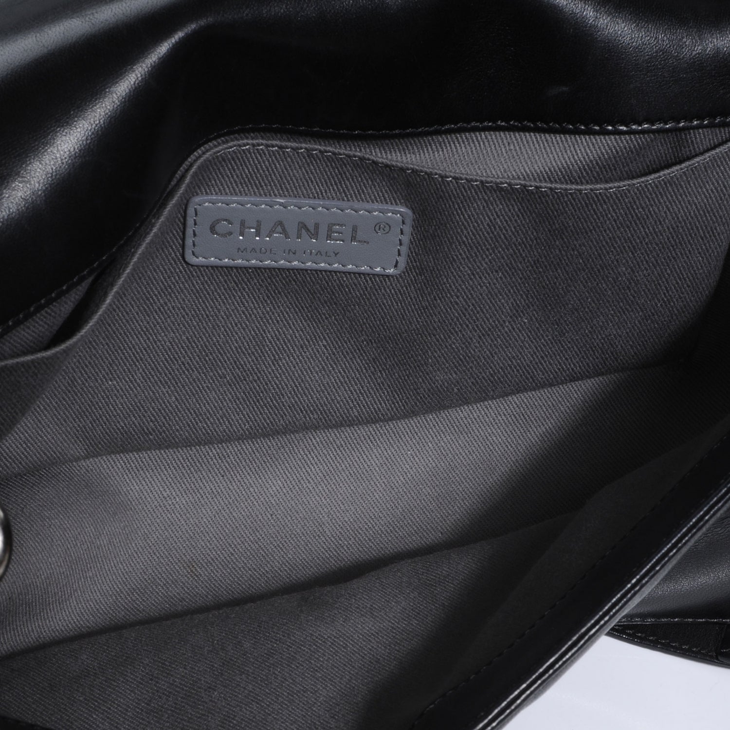 Chanel Lambskin Stingray Quilted Medium Boy Flap Black 6 of 8