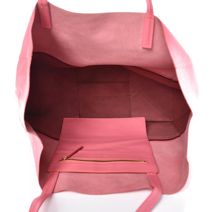 Celine Lambskin Horizontal Bi-Color Cabas Pink Rust 5 of 8