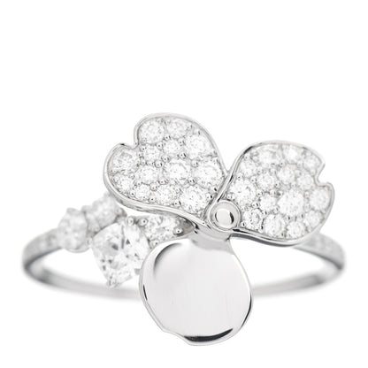 Tiffany Platinum Diamond Paper Flowers Mixed Cluster Ring 54 7 1 of 5