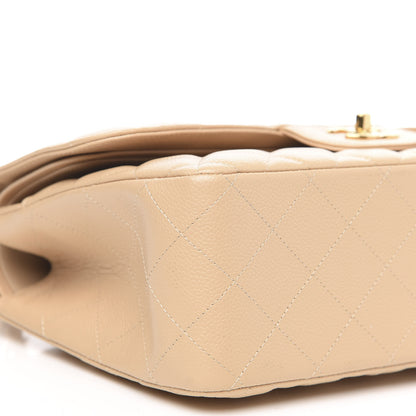 Chanel Caviar Quilted Jumbo Double Flap Beige Clair 9 of 12
