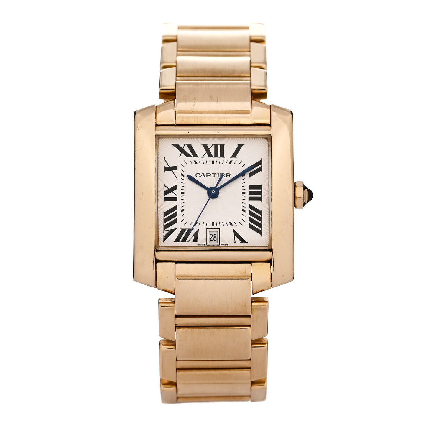 18K Yellow Gold 28mm Tank Francaise Automatic Watch
