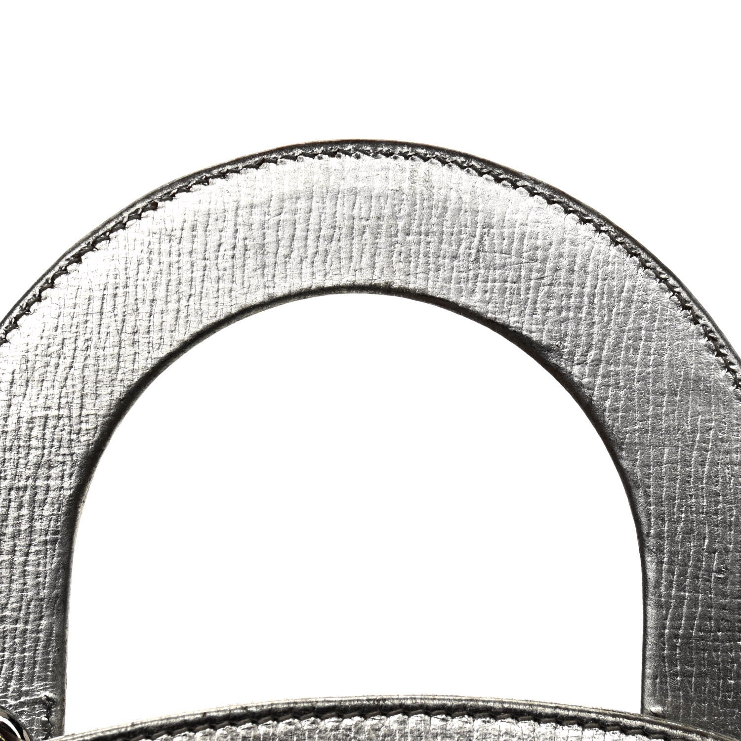 Christian Dior Metallic Grained Calfskin Cannage Small Lucky Badges My Lady Dior Silver 12 of 15