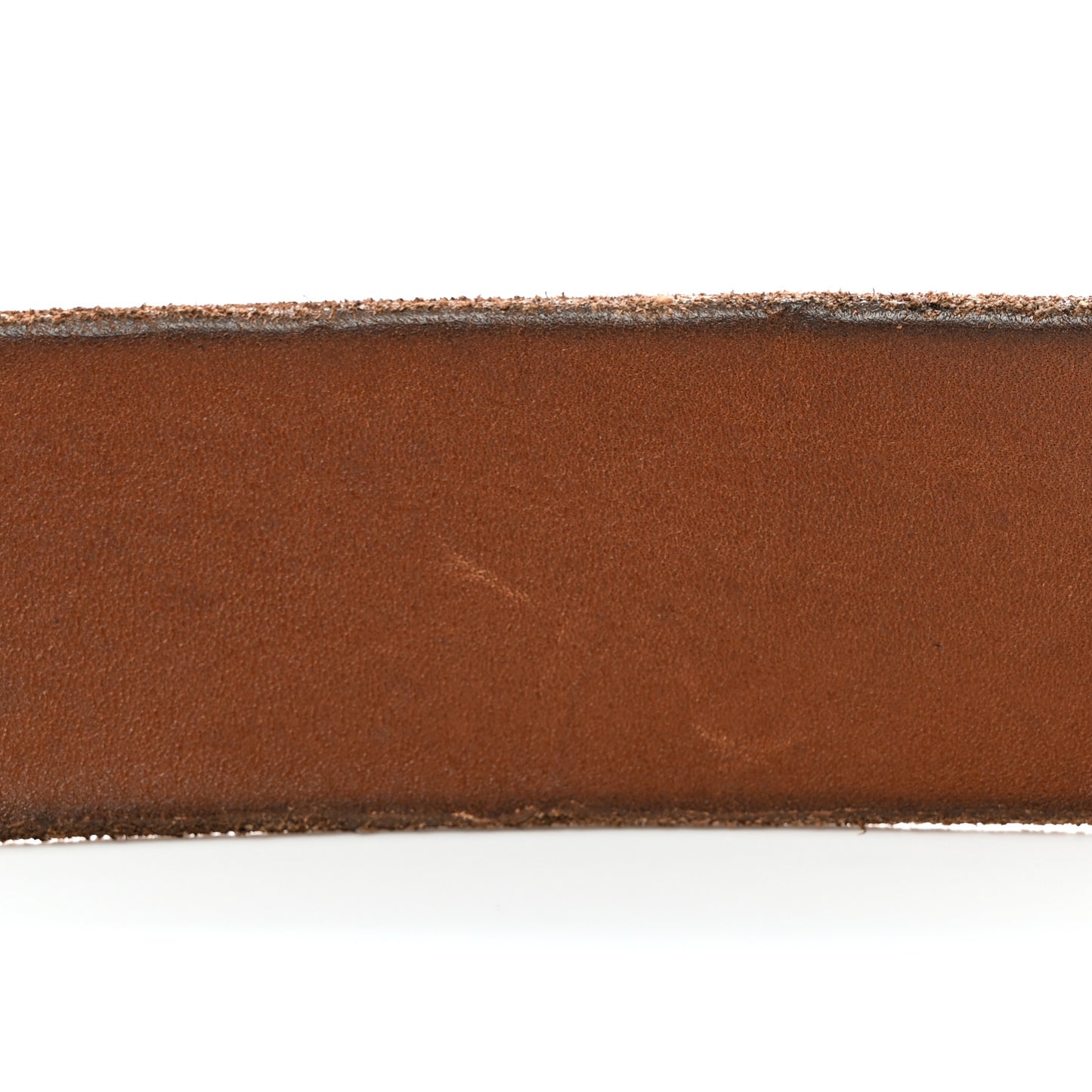 Calfskin Brass Feline Buckle Belt 80 32 Toscano