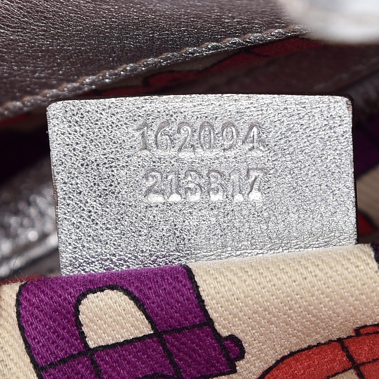 Guccissima Medium Britt Tote Silver