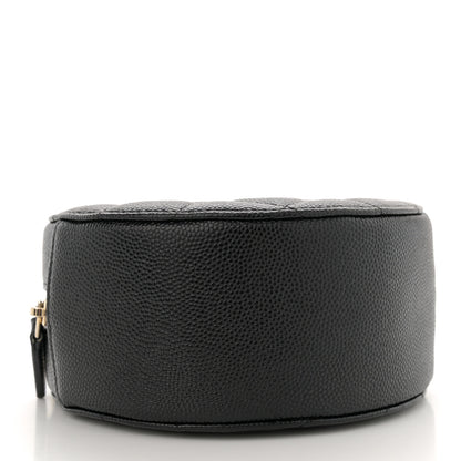 Chanel Caviar Quilted Small Round Bag With Chain Black 4 of 11