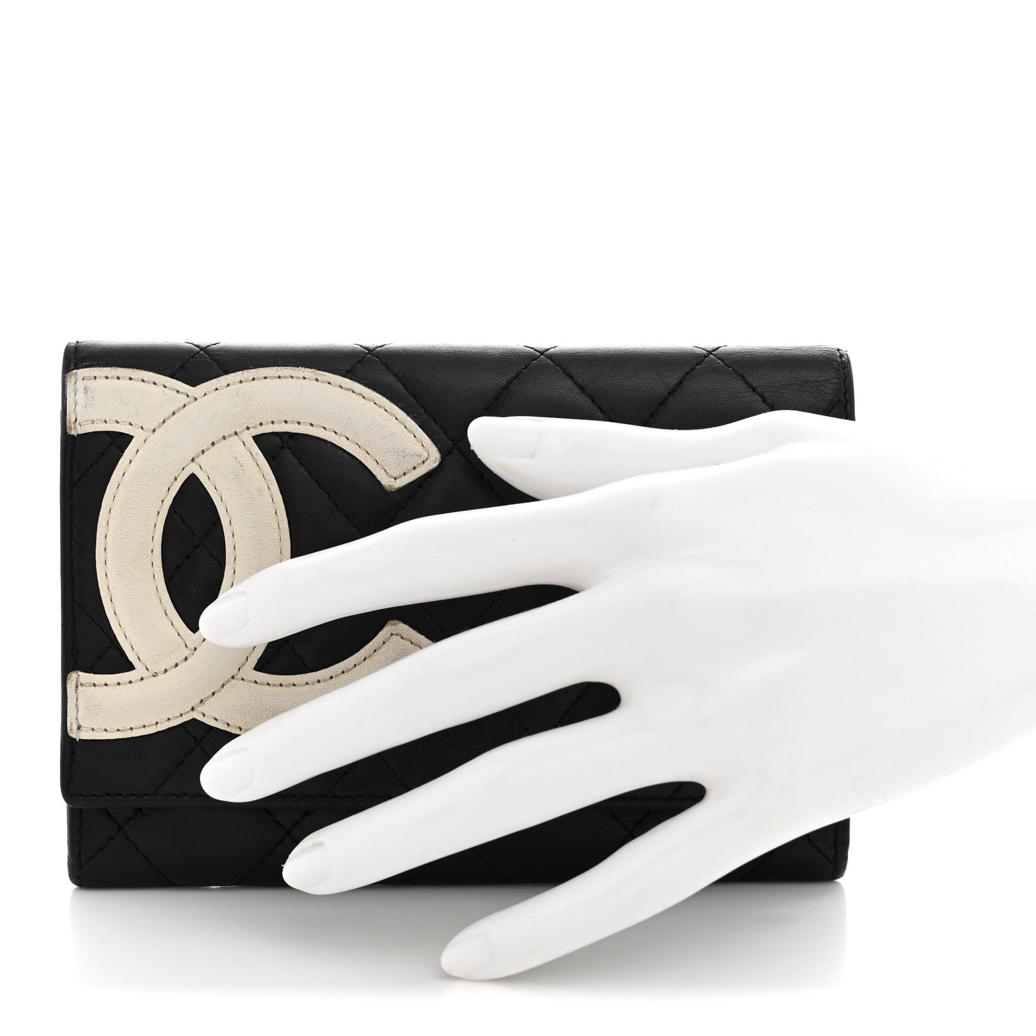 Chanel Calfskin Quilted Cambon Flap Wallet Black 2 of 9