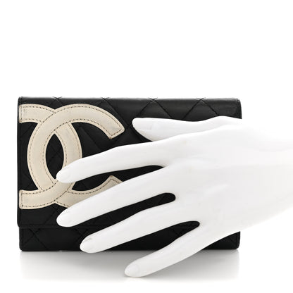 Chanel Calfskin Quilted Cambon Flap Wallet Black 2 of 9