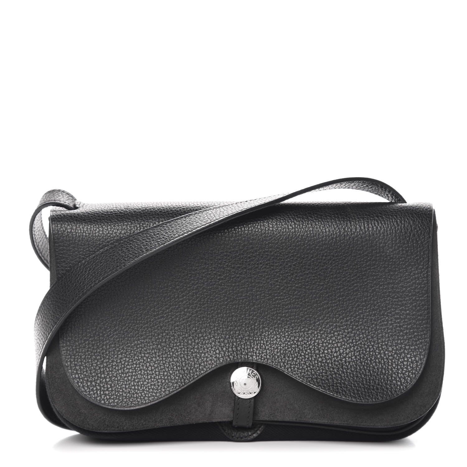 Hermes Vache Liegee Toile Sac Colorado PM Black 363113 – FASHIONPHILE