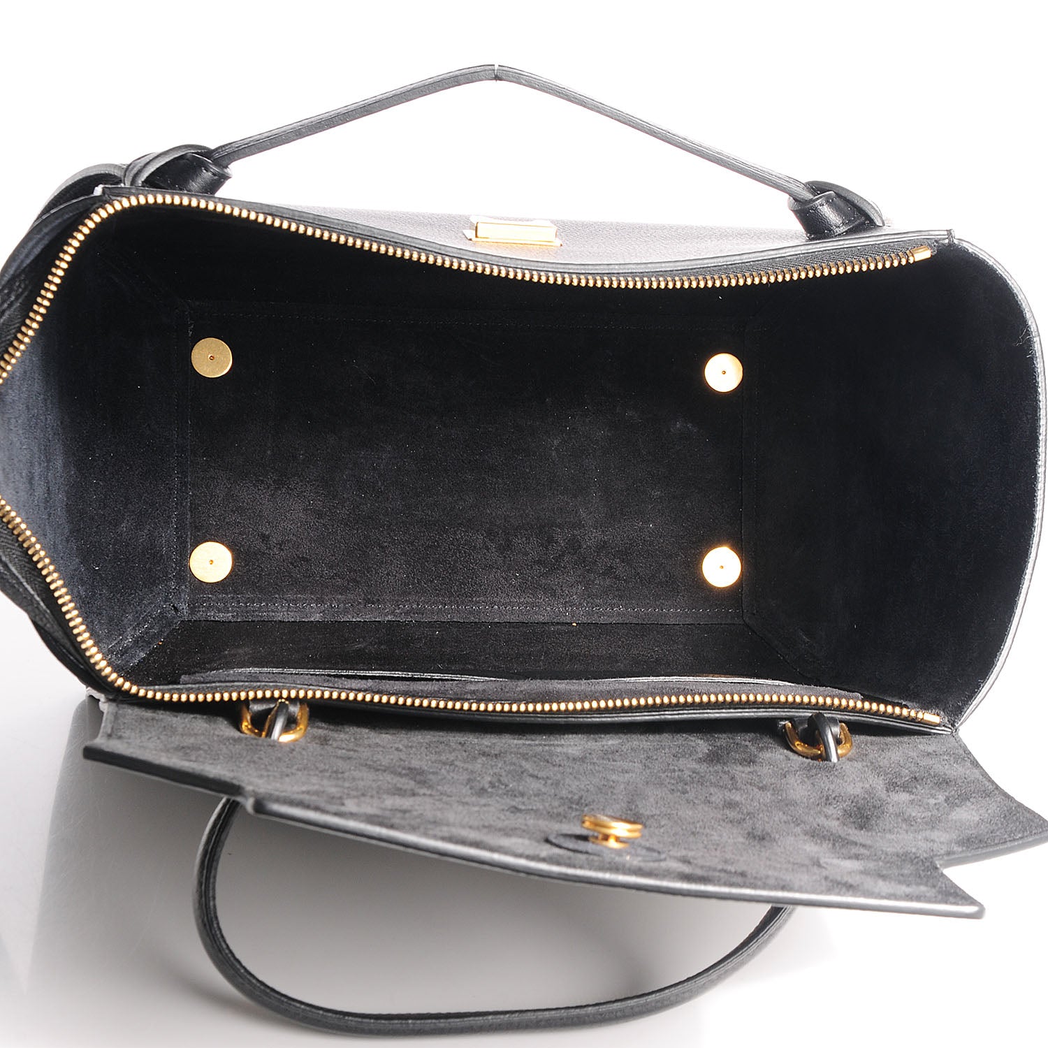 Celine Drummed Calfskin Small Belt Bag Black 7 of 10