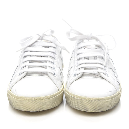 Saint Laurent Nappa Star Court Sneakers 37 White 2 of 10