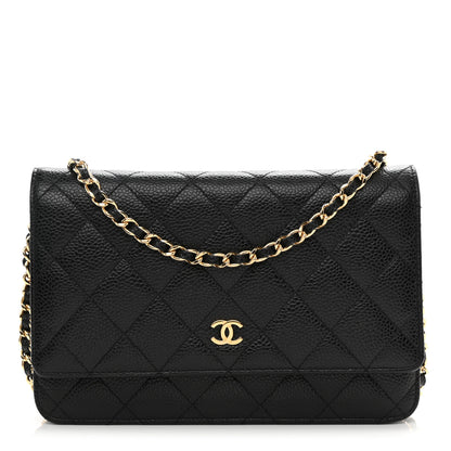 Chanel Caviar Quilted Wallet On Chain WOC Black 1 of 10