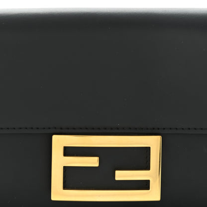 Fendi Vitello King Mini Flat Baguette Black 7 of 9