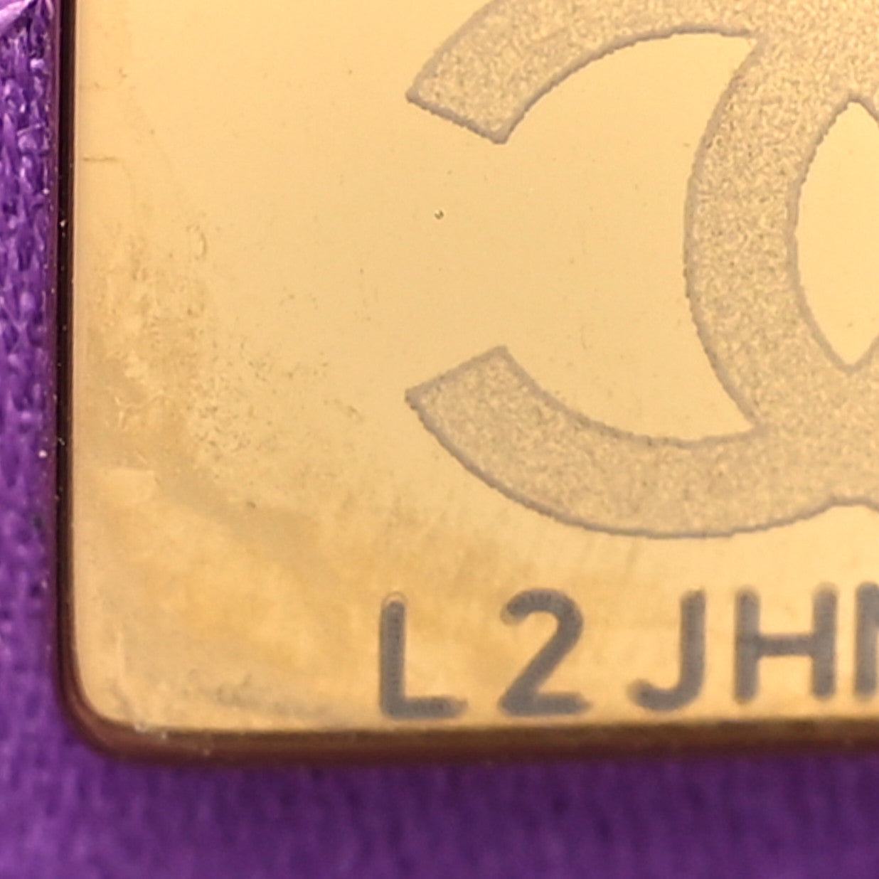 Chanel Shiny Calfskin Quilted Chanel 22 Purple 7 of 10