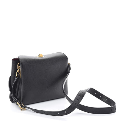 Balenciaga Shiny Grained Goatskin S Flap Bag Black 3 of 10
