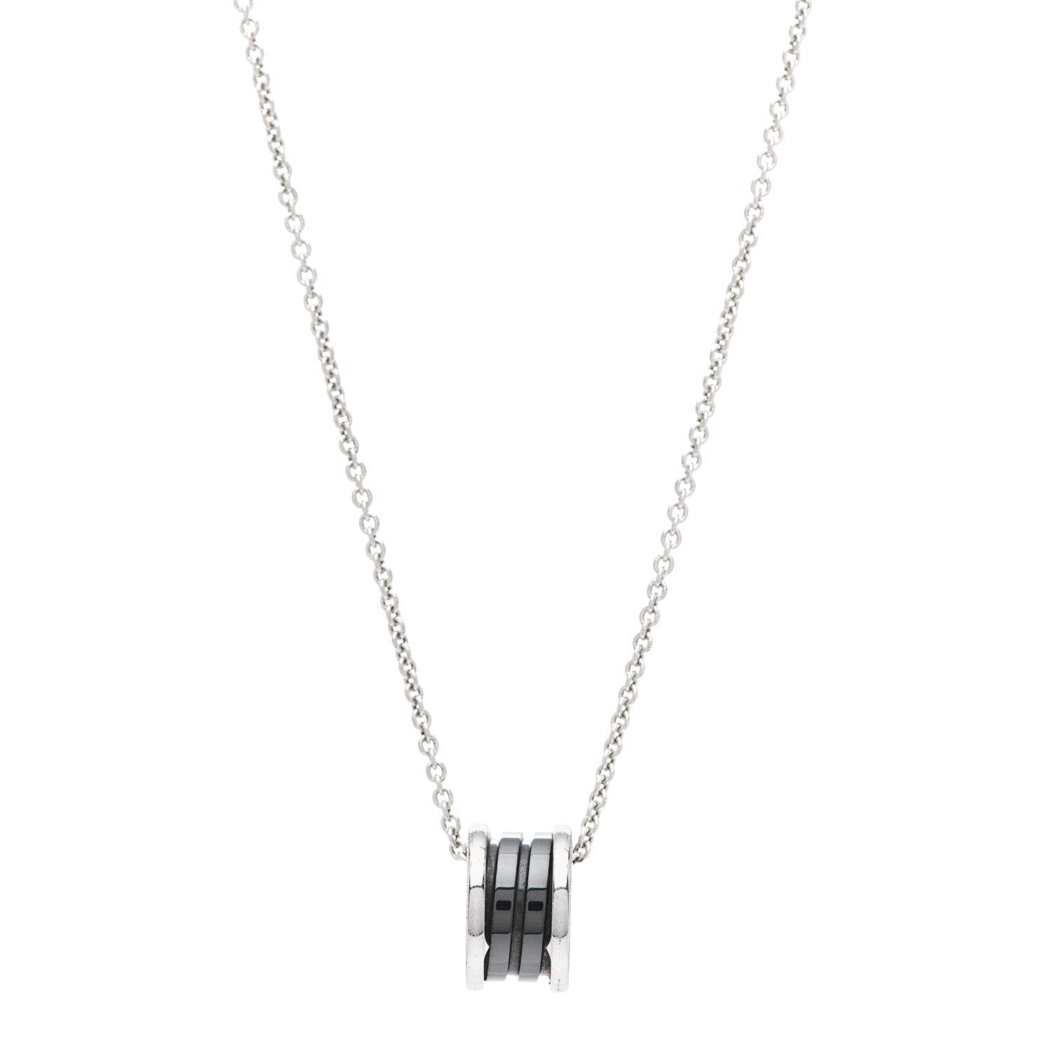 Bulgari Sterling Silver Ceramic Save The Children Pendant Necklace 1 of 5