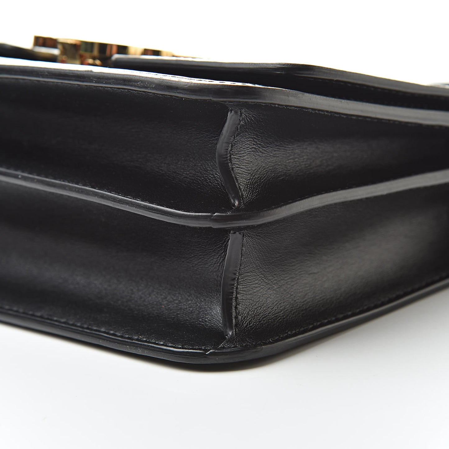 Calfskin Monogram Embossed Small TB Bag Black