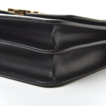 Burberry Calfskin Monogram Embossed Small TB Bag Black 10 of 10