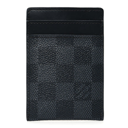Louis Vuitton Damier Graphite Pince Card Holder Bill Clip 1 of 9