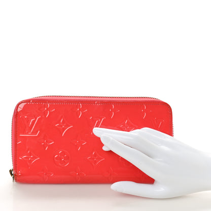 Louis Vuitton Vernis Zippy Wallet Rose Litchi 2 of 8