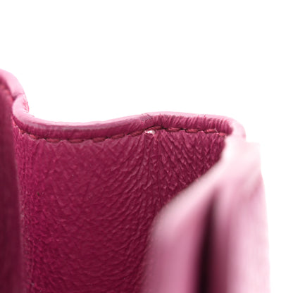 Salvatore Ferragamo Grained Calfskin Linda Top Handle Satchel Sangria 14 of 19