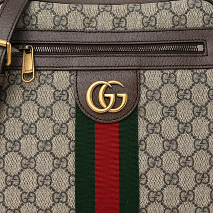Gucci GG Supreme Monogram Web Small Ophidia Messenger Bag Brown 8 of 11