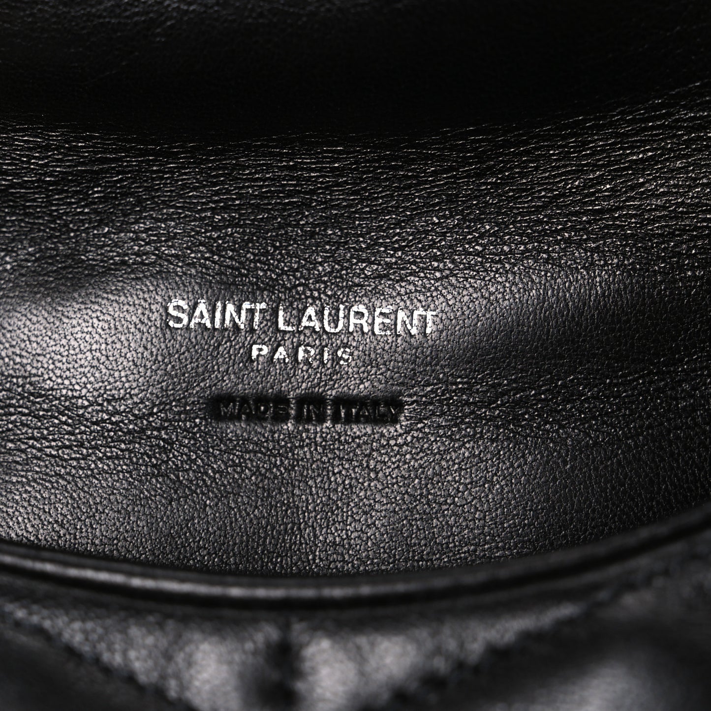 Lambskin Monogram Loulou Puffer Pouch Clutch Black
