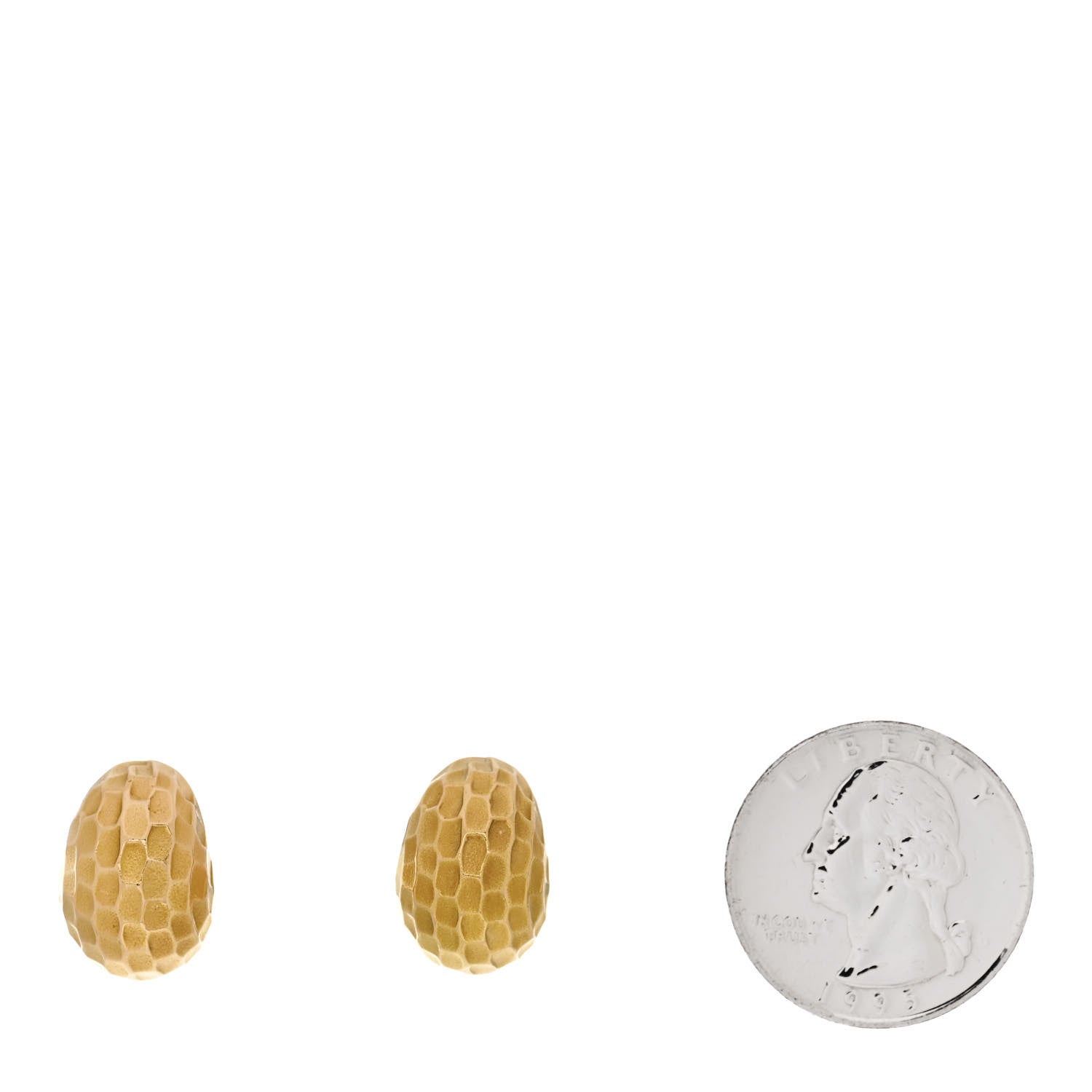 Pomellato 18K Yellow Gold Duna Dome Earrings 2 of 5