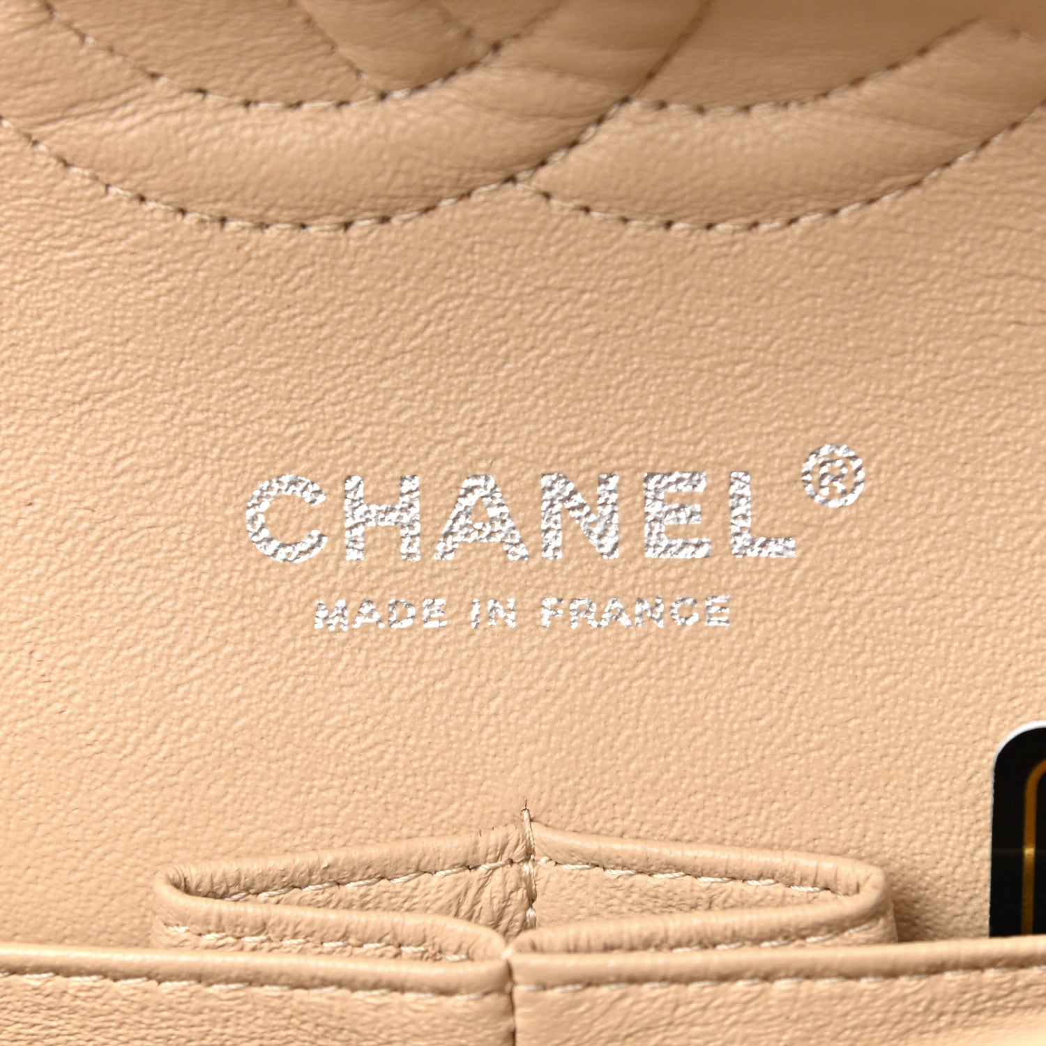 Chanel Caviar Quilted Medium Double Flap Beige 6 of 12
