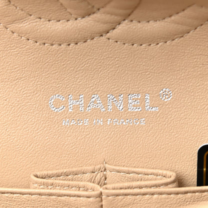 Chanel Caviar Quilted Medium Double Flap Beige 6 of 12