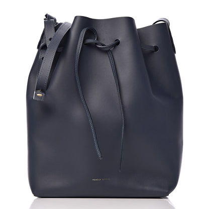 Mansur Gavriel Calfskin Bucket Bag Blu 3 of 11