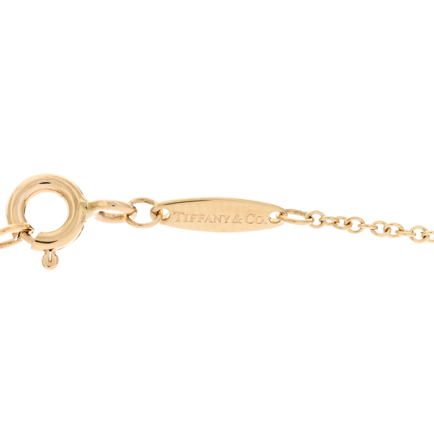 Tiffany 18K Yellow Gold Elsa Peretti Diamonds by the Yard 3 Station Necklace 3 of 5
