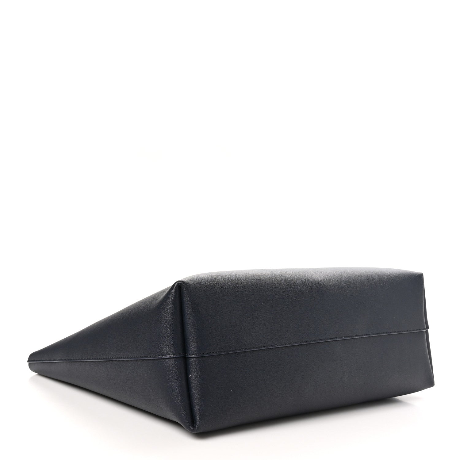 Saint Laurent Calfskin Large Shopping Tote Deep Marine 4 of 10
