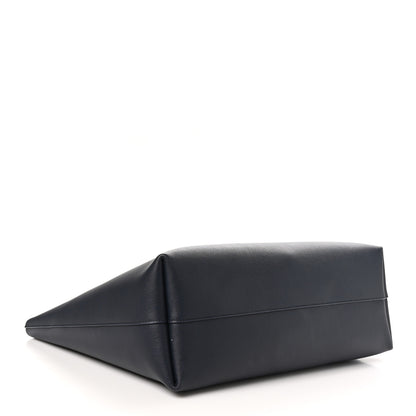 Saint Laurent Calfskin Large Shopping Tote Deep Marine 4 of 10