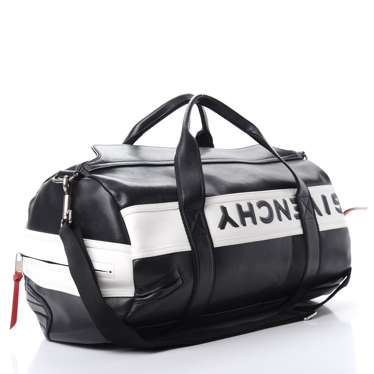 Givenchy Calfskin Mc3 Reverse Weekender Bag Black 2 of 10