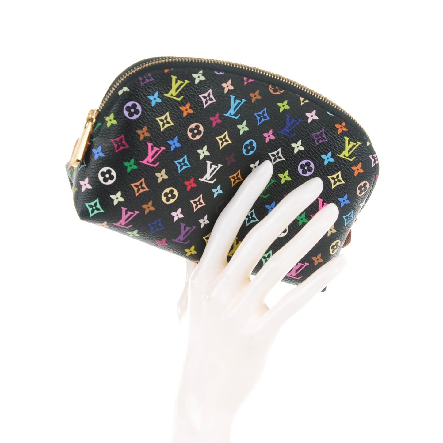 Monogram Multicolor Cosmetic Pouch Black Grenade
