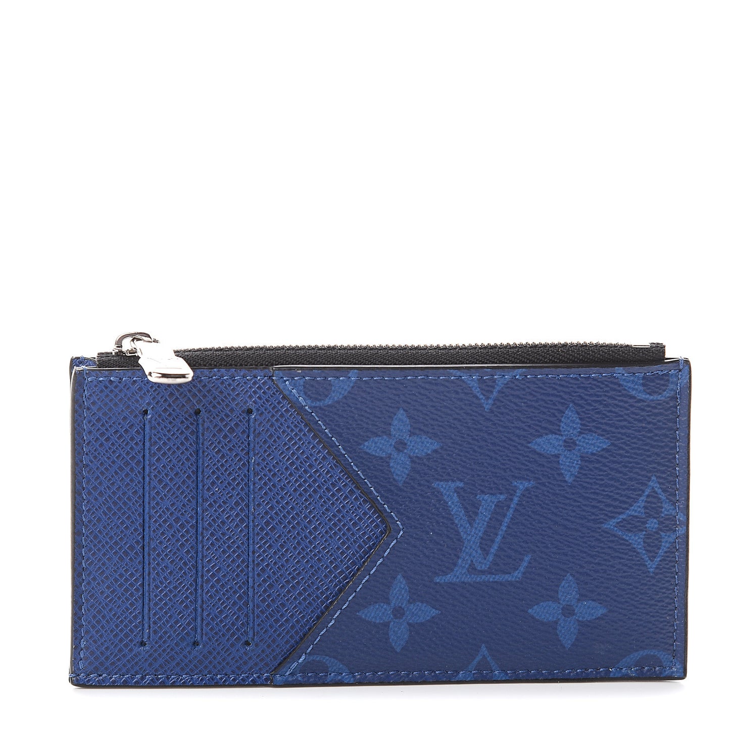 Monogram Taiga Coin Card Holder Cobalt