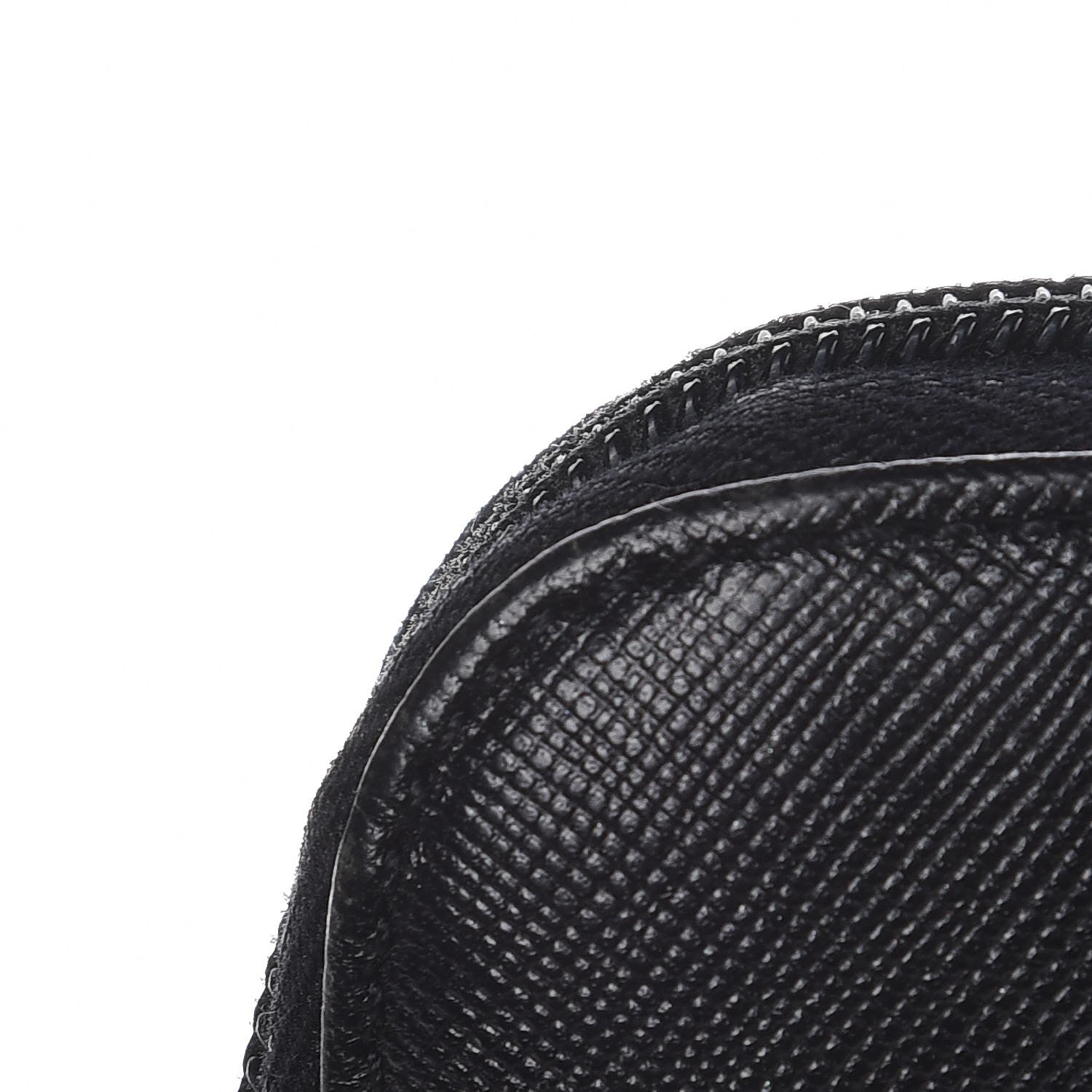 Prada Saffiano Zip Around Wallet Black 12 of 19