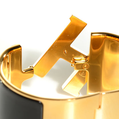 Hermes Enamel Extra Wide Clic H Bracelet PM Black 5 of 6