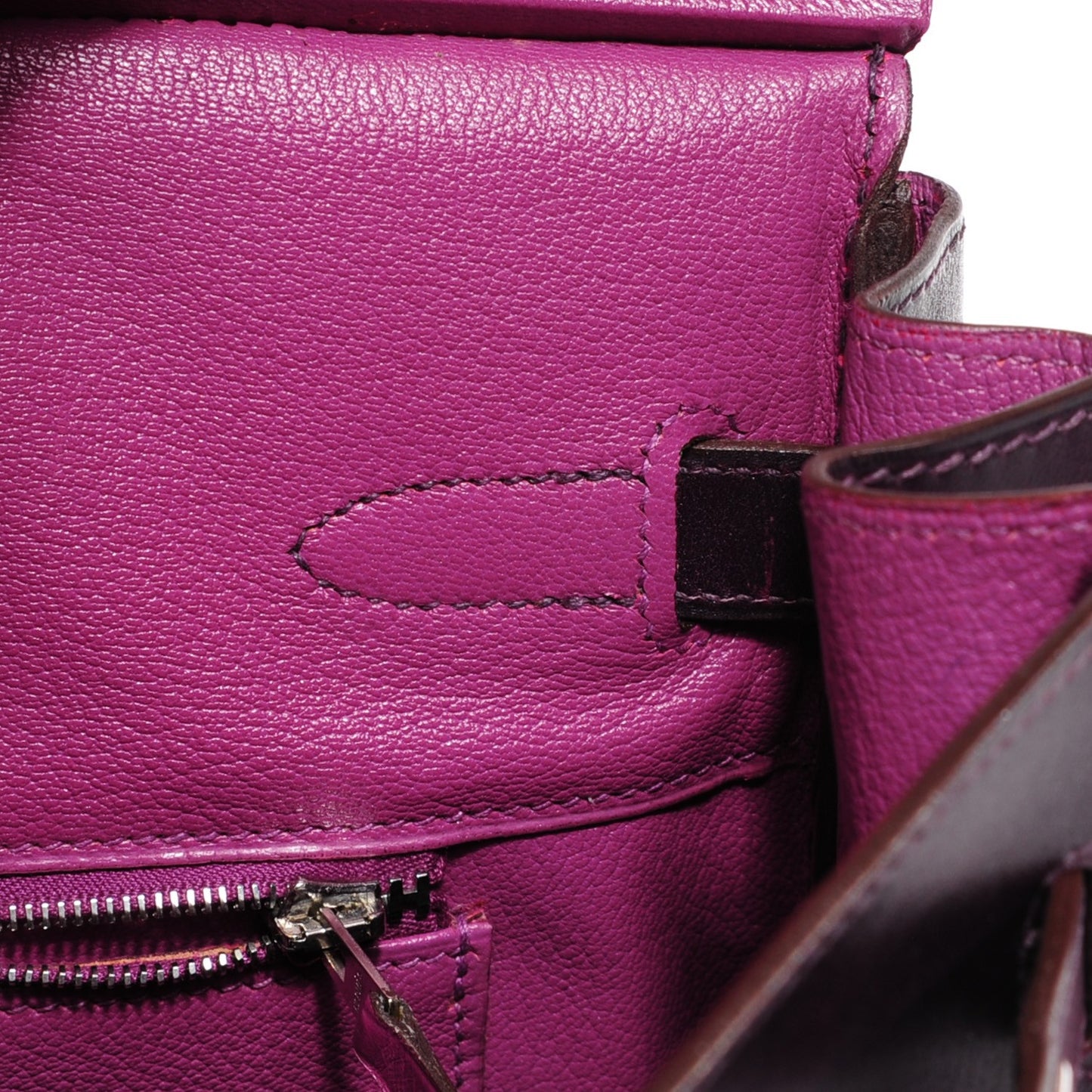 Box Bi-Color Birkin 30 Raisin Cyclamen