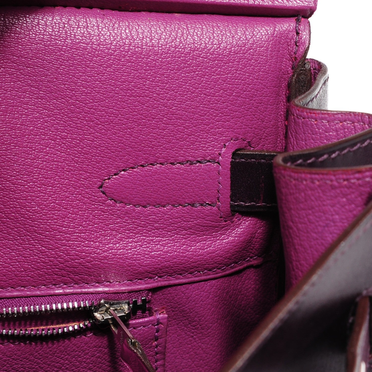 Hermes Box Bi-Color Birkin 30 Raisin Cyclamen 14 of 26