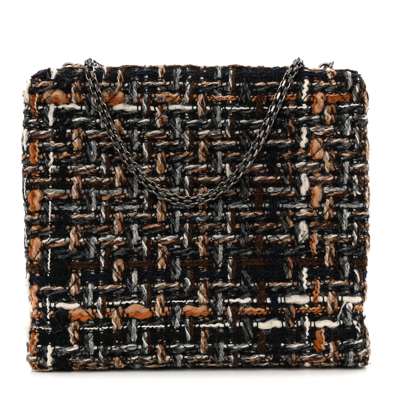 Chanel Tweed Kisslock Minaudiere Black Multicolor 1 of 12