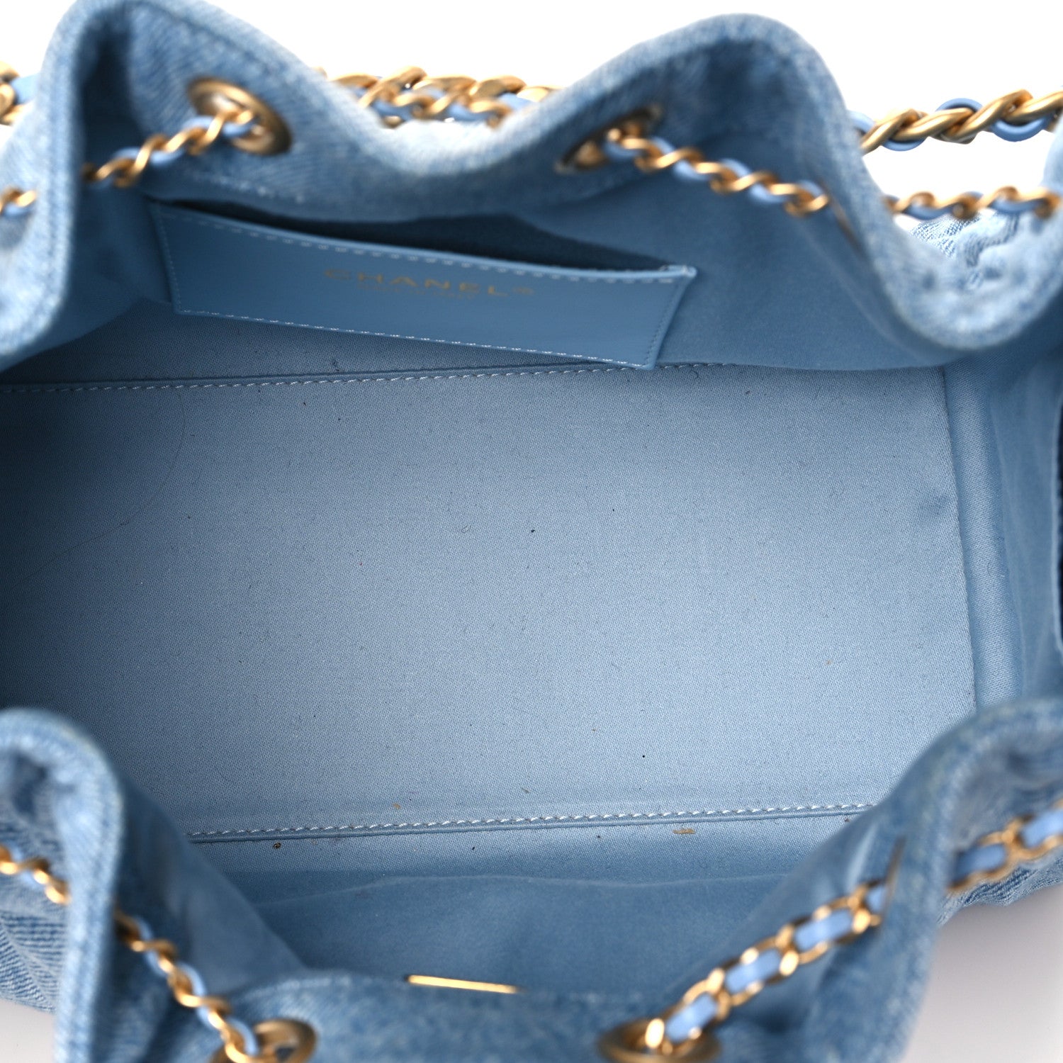 Chanel Washed Denim Quilted Small Chanel 25 Handbag Blue 5 of 10