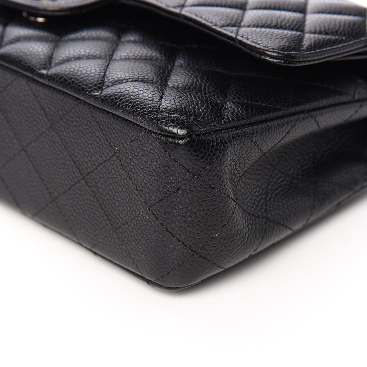 Chanel Caviar Quilted Medium Double Flap Black 9 of 12