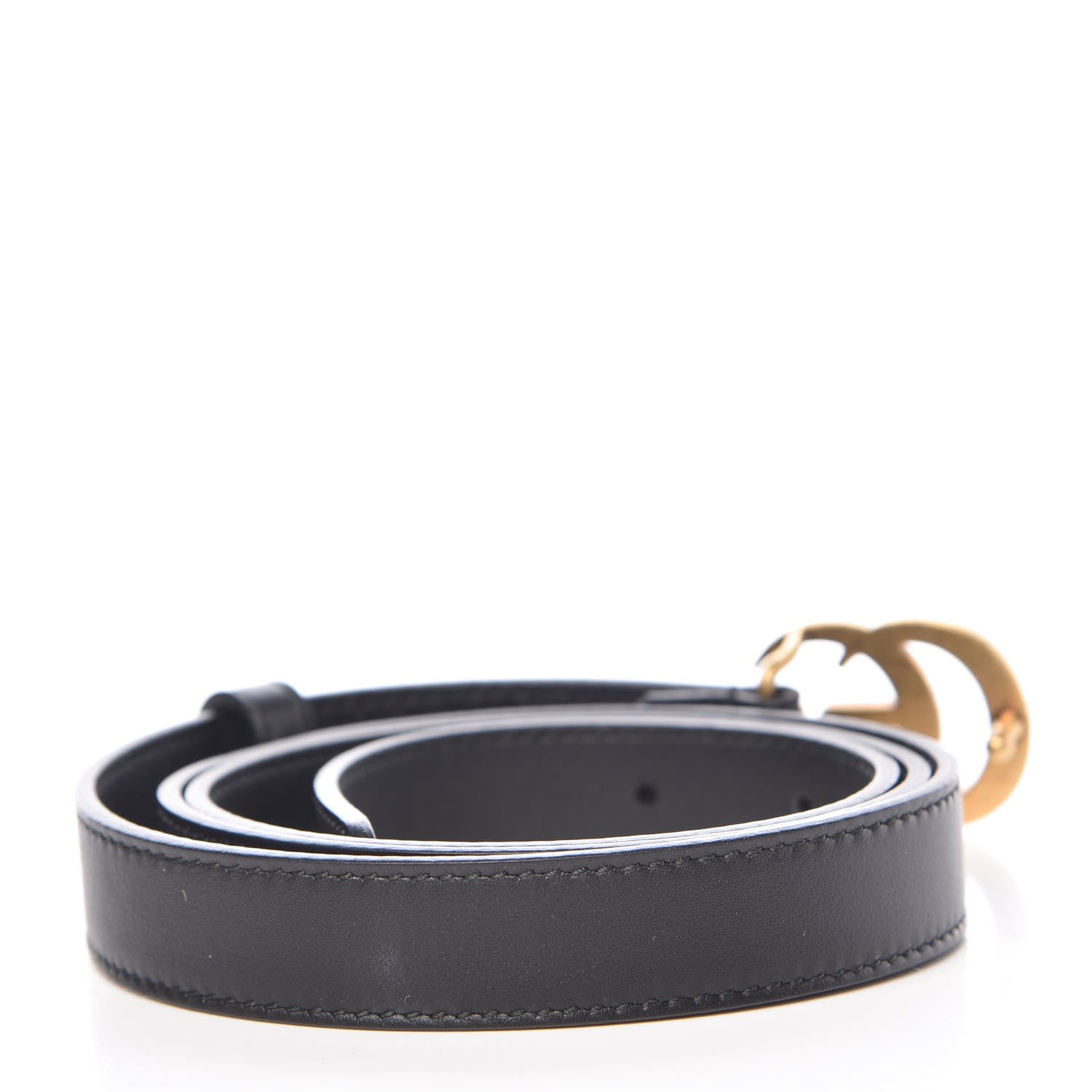 Gucci Calfskin Double G 20mm Belt 85 34 Black 3 of 6