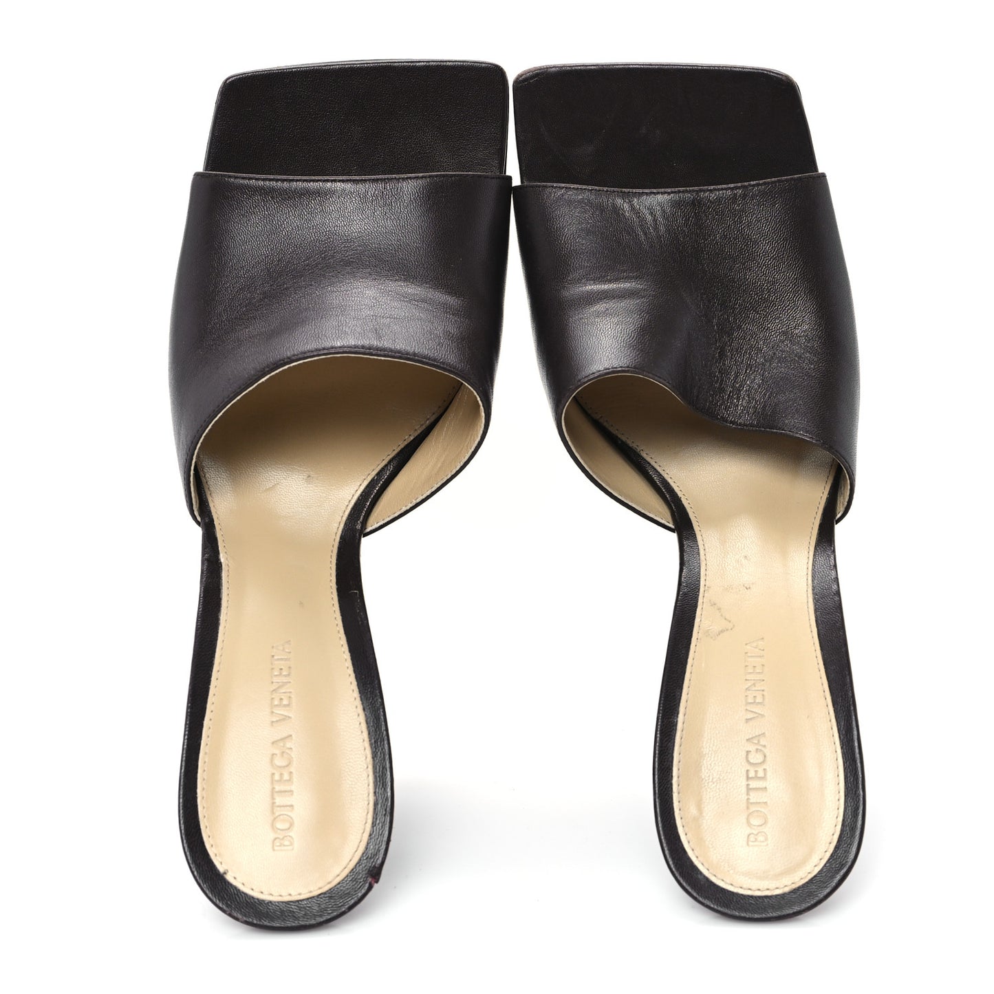 Lambskin Stretch Wedge 90mm Sandals 39 Fondant