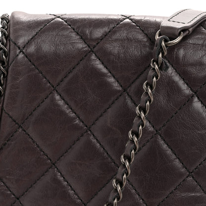 Chanel Calfskin Quilted Small CC Enchained Accordion Flap Purple 13 of 13