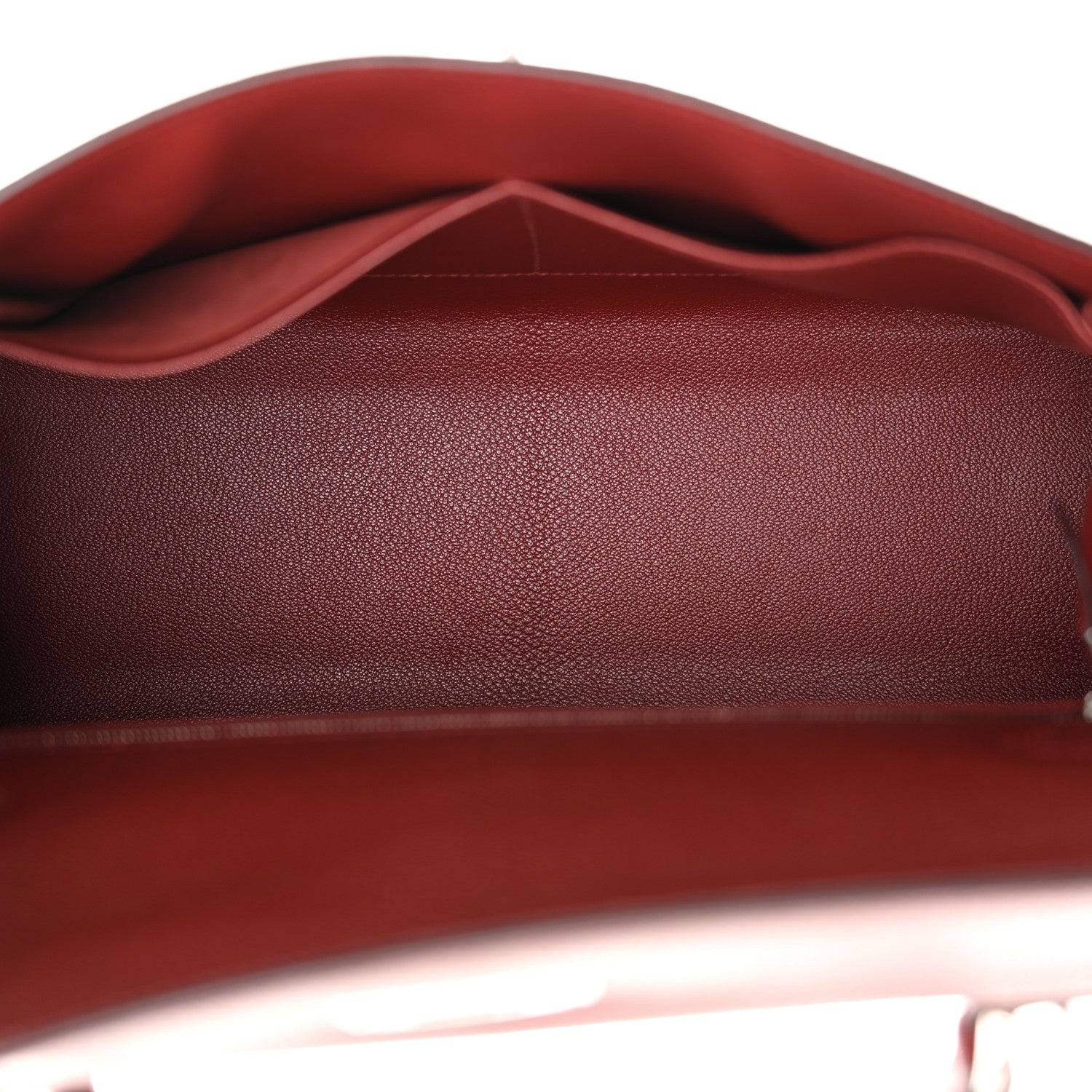 Hermes Chevre De Coromandel Kelly Sellier 32 Rouge H 5 of 12