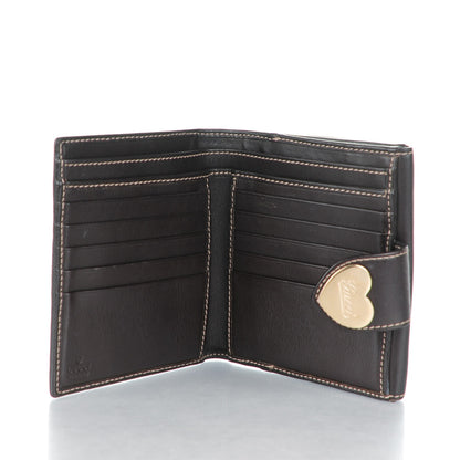 Gucci Monogram Heart French Wallet Dark Brown 5 of 8